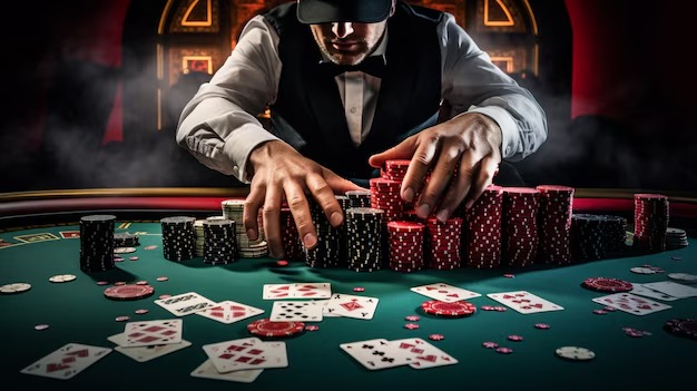 Live blackjack table on mobile phone screen showing dealer and player cards
